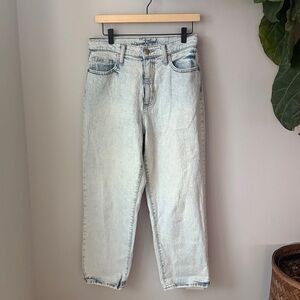 Universal Thread Light Acid Wash Vintage Straight High Rise Ankle